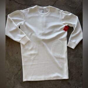 SPANX Air Essentials Long Sleeve White Dress